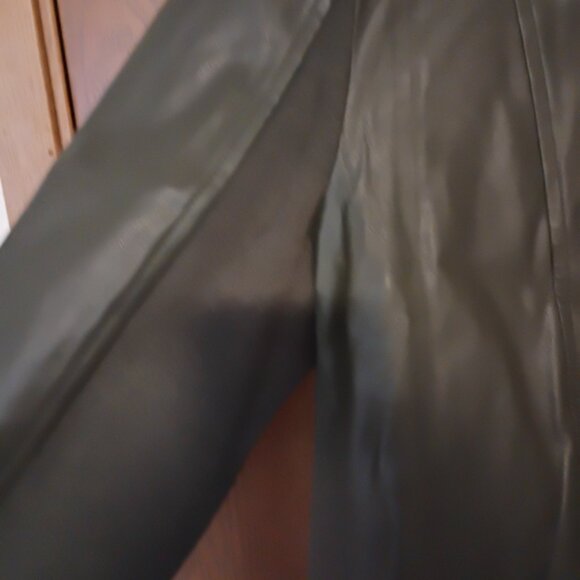 BB Dakota Peppin Olive Green Vegan Leather Jacket - Picture 4 of 5